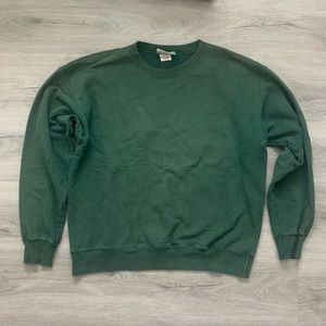 Green Hanes sweater